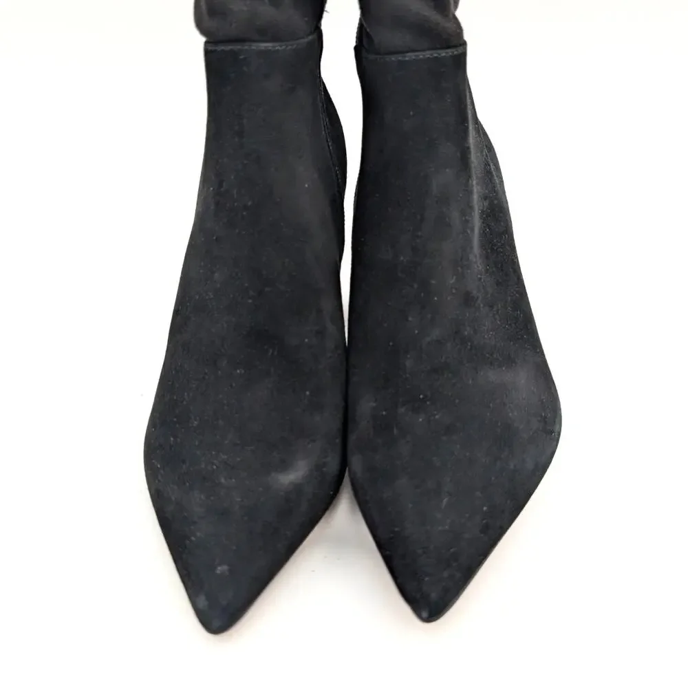 Vince Camuto Taplana Pointed Toe Over the Knee Boots Black Size US5M EU35